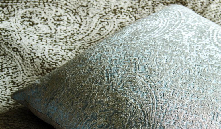 Persia French Grey Fabric by James Hare
