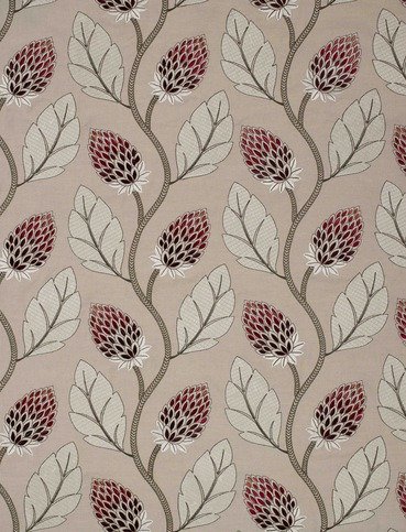 Portobello Flower Fuchsia Fabric by James Hare