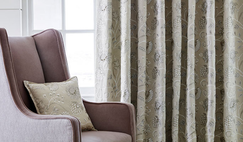 Siam Linen Natural Fabric by James Hare