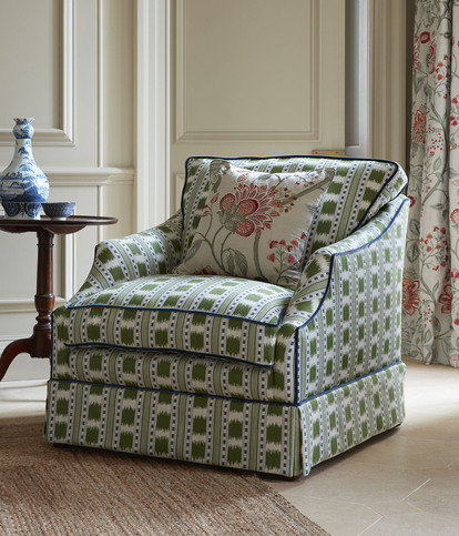 Paxton Blue/Green Fabric by James Hare 