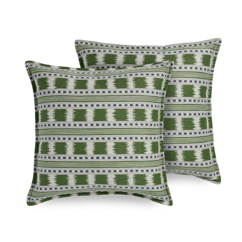Paxton Cushion Blue/Green by James Hare 