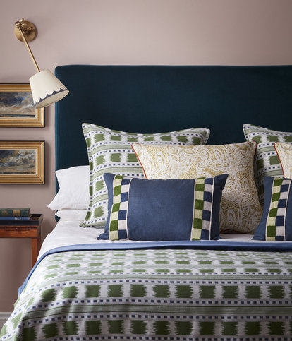 Paxton Cushion Blue/Green by James Hare 