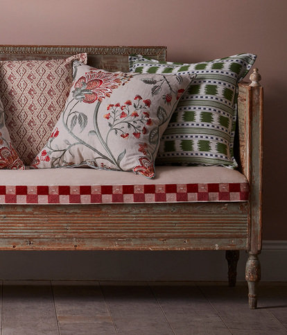 Paxton Cushion Blue/Green by James Hare 