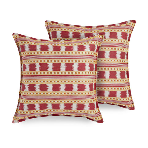Paxton Cushion Red/Gold by James Hare 