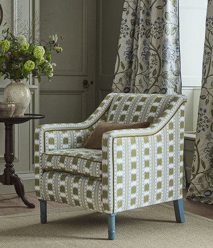 Paxton Grey/Gold Fabric by James Hare 