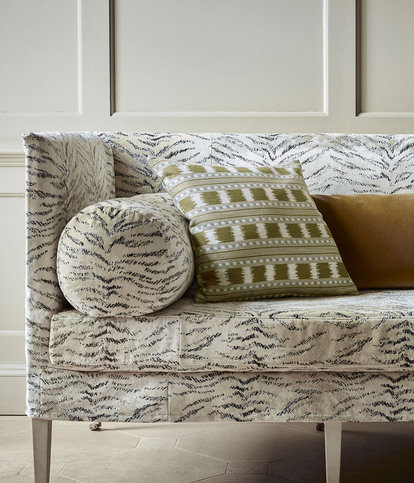 Paxton Grey/Gold Fabric by James Hare 