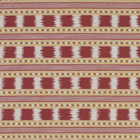 Paxton Red/Gold Fabric by James Hare 