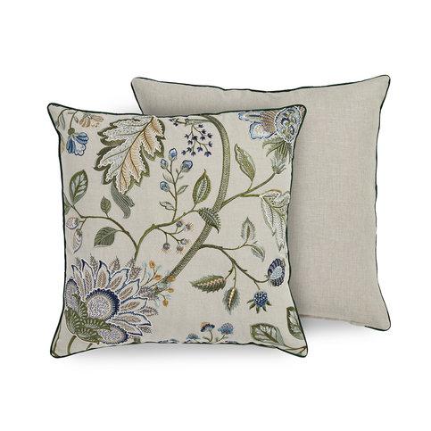Shalimar Cushion Blue/Green by James Hare 