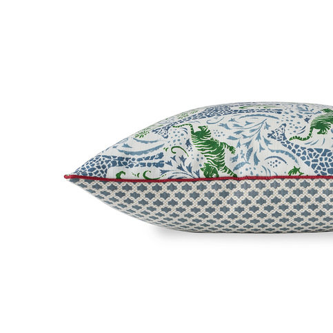 Sylvan Cushion Blue/Green by James Hare 
