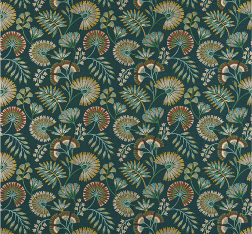 Chiana Teal Fabric by Jane Churchill