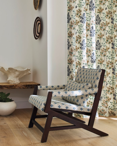 Edwin Blue Fabric by Jane Churchill
