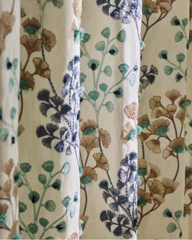 Elianna Blue Fabric by Jane Churchill
