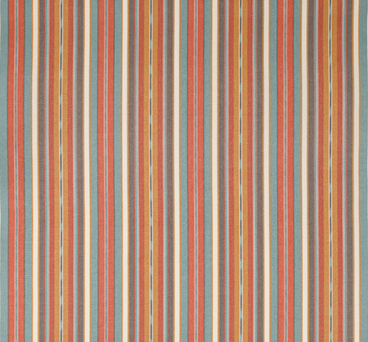 Harlie Stripe Tomato/Blue Fabric by Jane Churchill