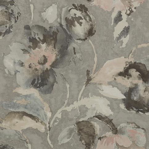 Beatrice Silver/Pink Wallpaper by Jane Churchill 