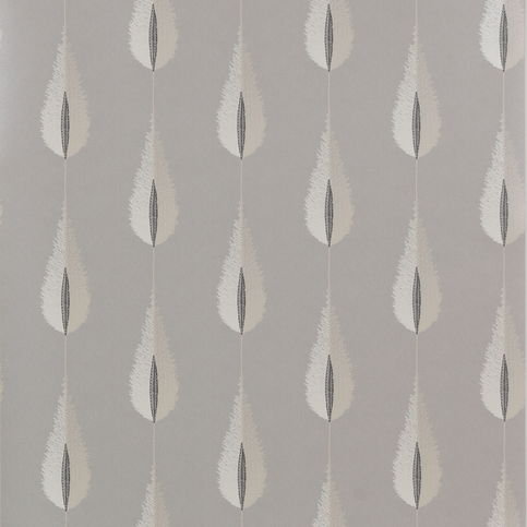 Plato Silver Wallpaper by Jane Churchill 
