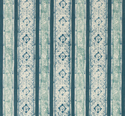 Jari Indigo Fabric by Jane Churchill