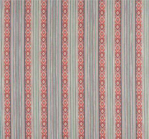 Javalli Stripe Blue Fabric by Jane Churchill