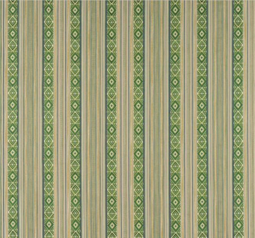 Javalli Stripe Green Fabric by Jane Churchill