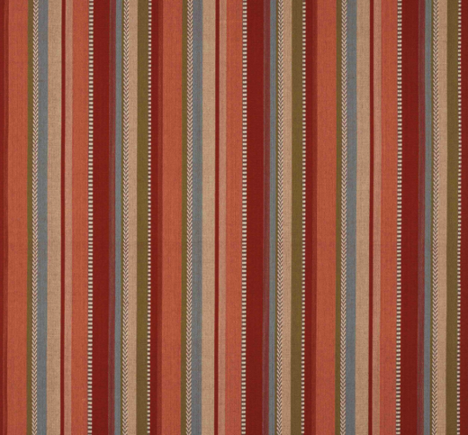 Kansa Stripe Red Fabric by Jane Churchill