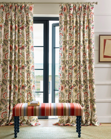 Kansa Stripe Red Fabric by Jane Churchill
