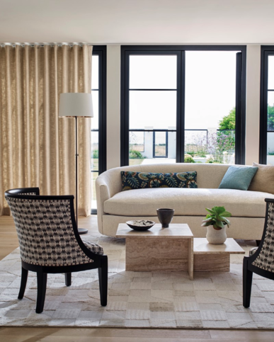 Kline Off White Fabric by Jane Churchill