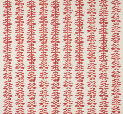 Larkin Red Fabric by Jane Churchill