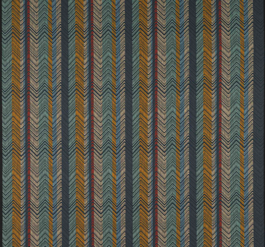 Medina Stripe Blue/Multi Fabric by Jane Churchill