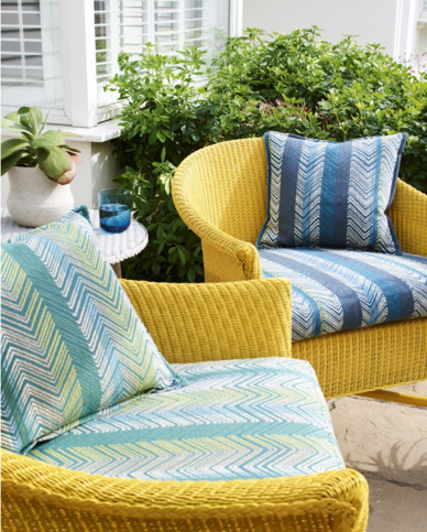 Medina Stripe Green Fabric by Jane Churchill