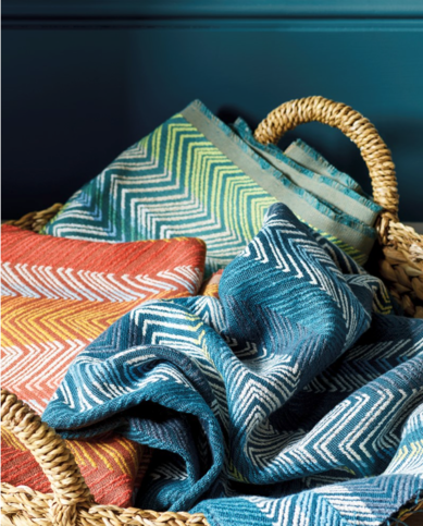 Medina Stripe Red Fabric by Jane Churchill