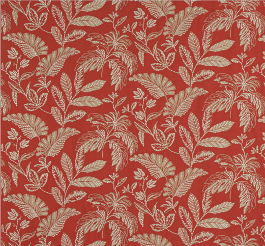 Nemus Red Fabric by Jane Churchill