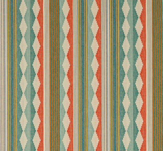 Ravi Stripe Aqua/Multi Fabric by Jane Churchill