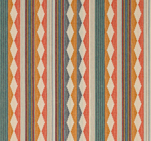 Ravi Stripe Indigo/Multi Fabric by Jane Churchill