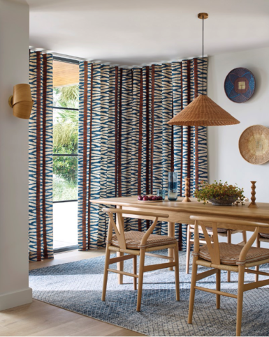 Riley Orange Fabric by Jane Churchill
