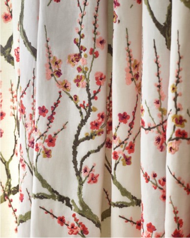 Taree Pink Fabric by Jane Churchill