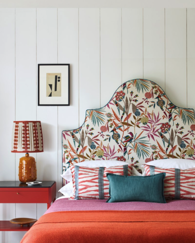 Wilder Red Fabric by Jane Churchill