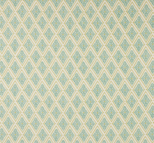 Zadie Aqua/Lime Fabric by Jane Churchill
