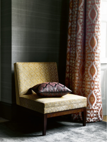 Astral Charcoal Wallpaper by Jane Churchill
