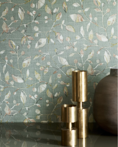 Azzura Steel Wallpaper by Jane Churchill