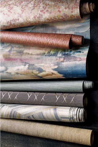 Esker Gold Wallpaper by Jane Churchill