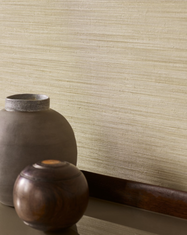 Esker Pale Gold Wallpaper by Jane Churchill