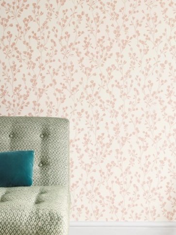 Ines Pink Wallpaper by Jane Churchill