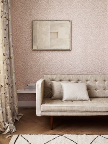 Batali Pink Wallpaper by Jane Churchill