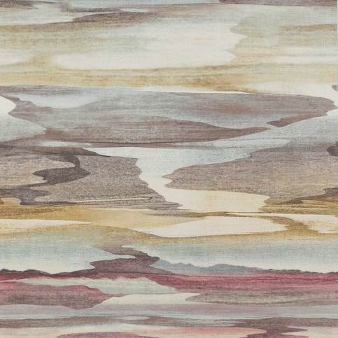 Cloudscape Purple/Gold Wallpaper by Jane Churchill