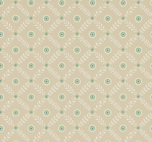 Payton Beige/Aqua Wallpaper by Jane Churchill