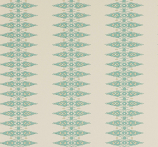 Priya Stripe Aqua Wallpaper by Jane Churchill