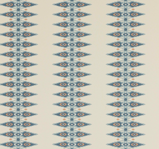Priya Stripe Blue Wallpaper by Jane Churchill