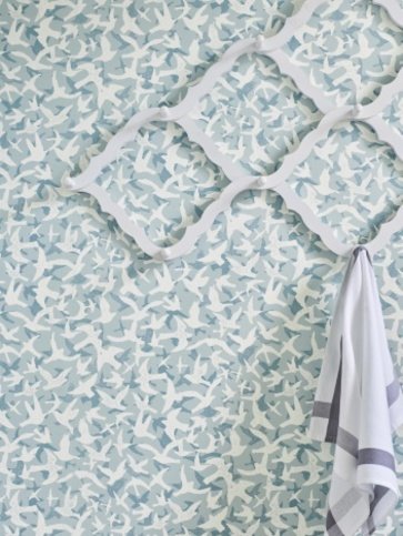 Windsong Blue Wallpaper by Jane Churchill
