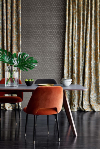 Zelma Charcoal Wallpaper by Jane Churchill