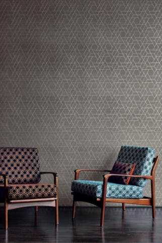 Zelma Charcoal Wallpaper by Jane Churchill