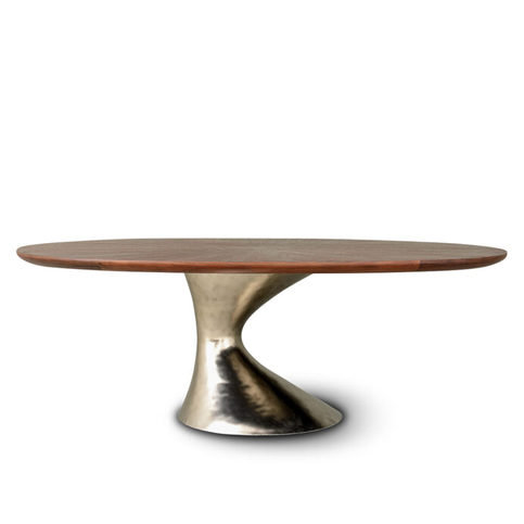 Canopy Antique Nickel Dining Table by Julian Chichester 